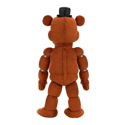 Five Nights at Freddy's 14" Poseable Sound Freddy Fazbear Plush - 5 Sounds, 1 Song Clip, and Glow-in-The-Dark Eyes - Ages 8+