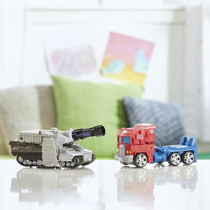 Transformers Toys Heroes and Villains Optimus Prime and Megatron 2-Pack, 17.5 cm, Action Figures For Boys And Girls Ages 6 and Up
