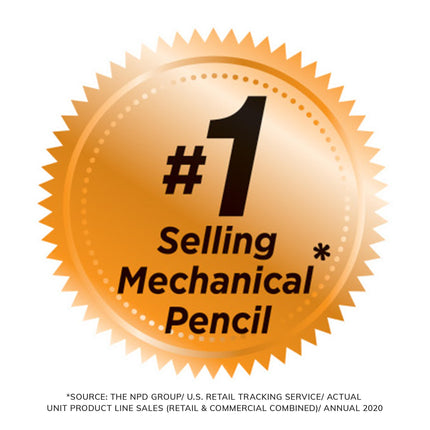 BIC Xtra-Life Mechanical Pencil, Clear Barrel, Medium Point (0.7mm), 12-Count, Black