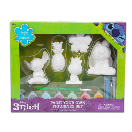 Set de Figuras de Disney Stitch para Pintar para Niños - Paquete con Set de Pintura DIY con Lilo y Stitch Más Pegatinas, Más | Pinta Tus Propias Figuras de Stitch para Niñas