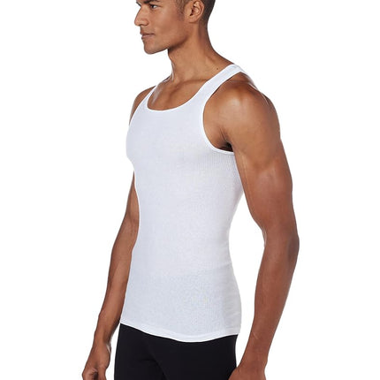 Hanes Men's Ultimate Comfortblend Tank With Freshiq 5-pack Underwear, White, M UK