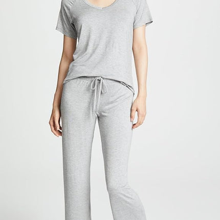 PJ Salvage Women's Rayon Basics Lounge Pant, heathergrey, M