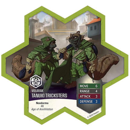 Renegade Game Studios | Heroscape BT Molten Crustaceans & Tanuki Trickster | Miniature Game Army Expansion | 5 Unpainted Figures, Dual Squad Play & Lava Terrain | 2–4 Players | 60–120 Minutes