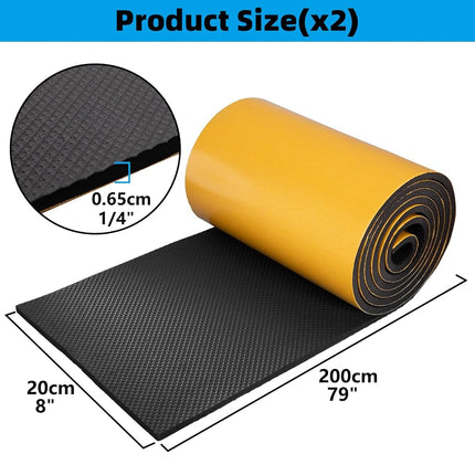 Spurtar Garage Wall Protector for Car Doors, 4m x 20cm x 6,5 mm, EVA Foam