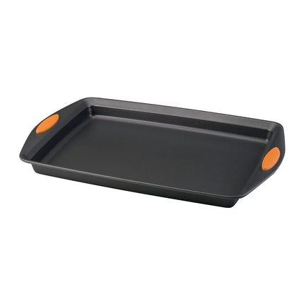 Rachael Ray Oven Lovin' Non-Stick 10-Inch X 15-Inch Crispy Cookie Baking Sheet, Orange