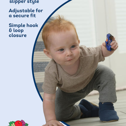 Fruit of the Loom Cozy Thermal Wrap Booties con Antideslizantes para Bebés Niñas, Niños, Unisex, Azul Marino, 18-24 Meses Infante