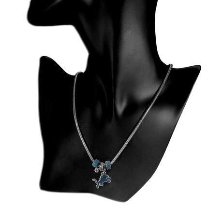 Siskiyou Sports NFL Detroit Lions Euro Bead Necklace, 18-Inch