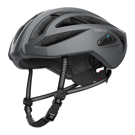 Sena R2 EVO Road Cycling Helmet (Matte Gray, L)