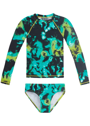 Kanu Surf Girls Long Sleeve Rashguard UPF 50 Two P