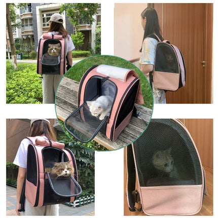 Texsens Innovative Traveler Bubble Backpack Pet Carriers for Cats and Dogs