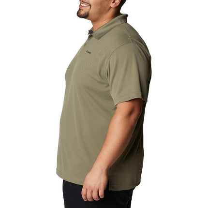 Columbia Men's Utilizer Short Sleeve Polo, Stone Green, 3X Tall