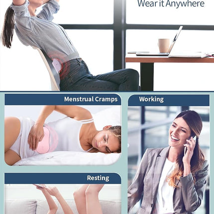 Slimpal Menstrual Heating Pad for Period Cramps, Portable Cordless Heat Pad