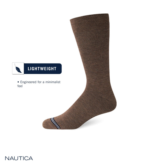 Calcetines de vestir para hombre Nautica – Calcetines estampados (paquete de 10), talla 6-12.5, completamente negros