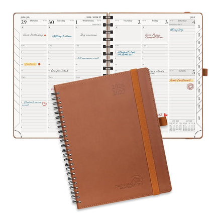 POPRUN Planner 2026-2027 (Medium - 6.5'' x 8.5'') 