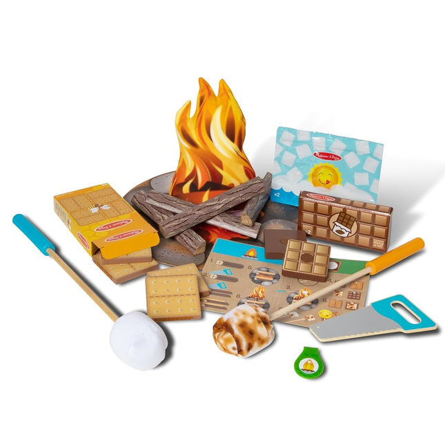 Melissa & Doug Let�s Explore S�Mores & More Campfire Play Set � 23 Pieces