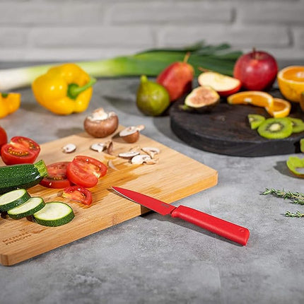 Kuhn Rikon Colori+ Culinary 3 Pc Kitchen Knife Set (1x Chef Knife, 2X Paring Knife) Kitchen Knives Set. Stainless Steel Blades. Sharp Knife Set – 3 Year Kuhn Rikon Kitchen Accessories Guarantee