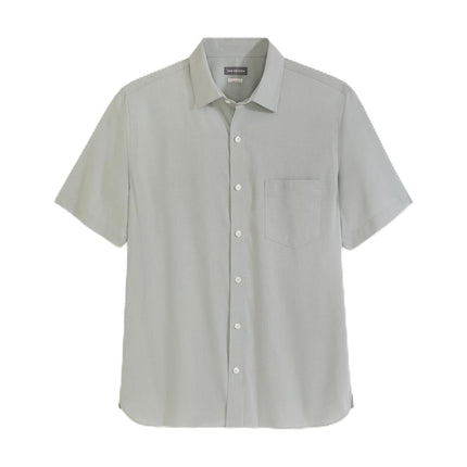 Van Heusen Mens Wrinkle Free Short Sleeve Button D