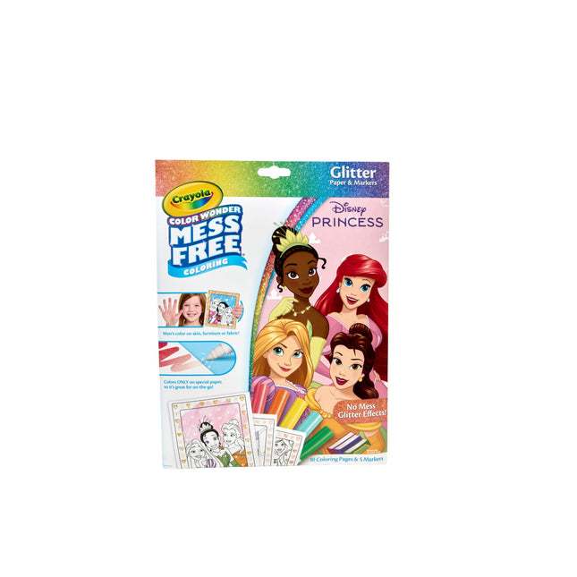 Crayola Color Wonder Disney Princess Glitter Color