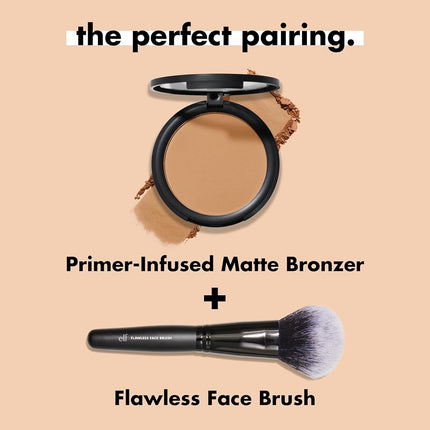 e.l.f. Primer-Infused Bronzer, Long-Lasting & Budge-Proof Makeup, Lightweight & Buildable, Smooth & Easy to Use, Vegan & Cruelty Free, Sun-Soaked