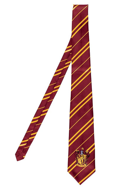 Disguise 108109 Gryffindor Necktie Costume Accessory, Striped, Brown & Gold, Adult Size