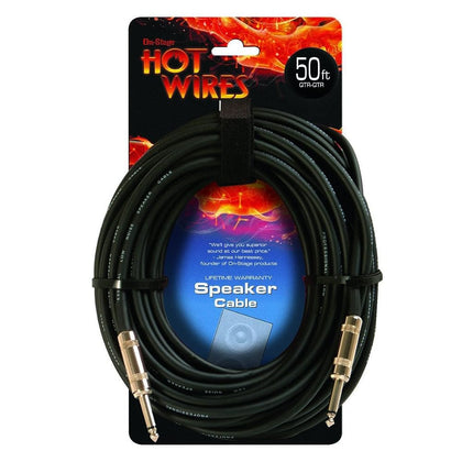 Hot Wires 1/4 Inch to 1/4 Inch Speaker Cable - 50 
