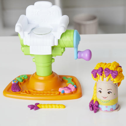 Set de peluquería Play-Doh Buzz 'n Cut Fuzzy Pumper, zumbador eléctrico, 5 botes de plastilina de 56 gramos, juguetes para preescolares, regalos de Navidad para niñas y niños, edades de 3 años en adelante (exclusivo de Amazon)