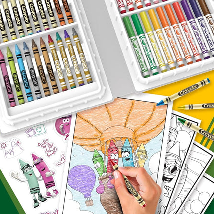 Crayola Coloring Set with Limited Edition Blue Art Case, Limited Edition Crayons, 50+ Pieces, Gifts for Kids