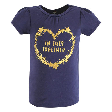 T-shirts à manches courtes Hudson Baby unisexe pour bébé, Be Kind, 6-12 mois