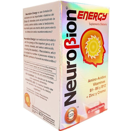Neurobion Energy, 60 Capsules (3 Pack) - Amino Acids Vitamin B1 B2 B6 B12