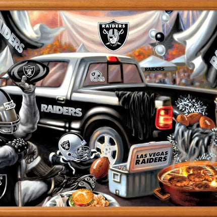 MasterPieces - Rompecabezas de 1000 piezas, NFL Las Vegas Raiders, Divertido para adultos y familia, Acabado antideslumbrante, 48.9 cm x 67.9 cm