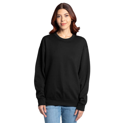 Sudadera Fruit of the Loom Eversoft de forro polar para hombre, Sudadera-Negro, XG