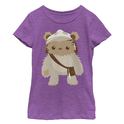 STAR WARS Girls' Big, Purple//Ewok Cutie, X-L