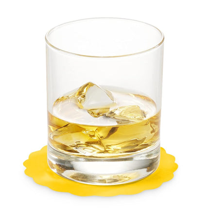 Disposable Yellow Paper Coasters for Drinks, 3.5 Inch Round Coasters for Bar, Cocktail, Beverage, Wine Or Event, 500 Pack Bulk
