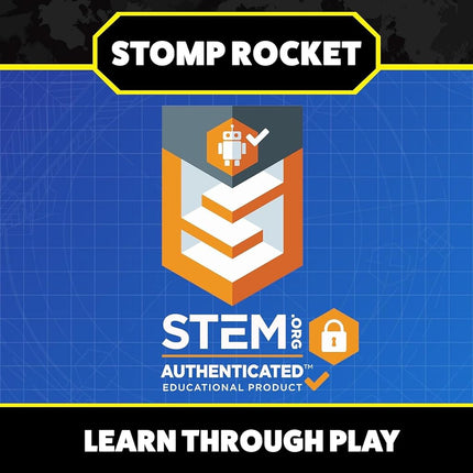Stomp Rocket The Original Jr. Glow Rocket Launcher, 4 Foam Rockets and Toy Air Rocket Launcher - STEM Gift for Boys and Girls Ages 3 Years and Up - Great for Year Round Play Twin 20005