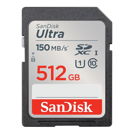 SanDisk 512GB Ultra SDXC Card, SD Card, Memory Car