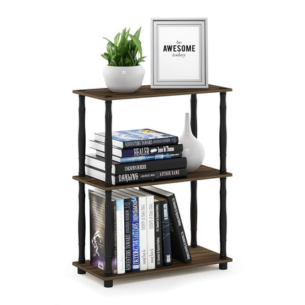 Furinno TURN-N-TUBE Storage Shelves, 3-Tier Book S