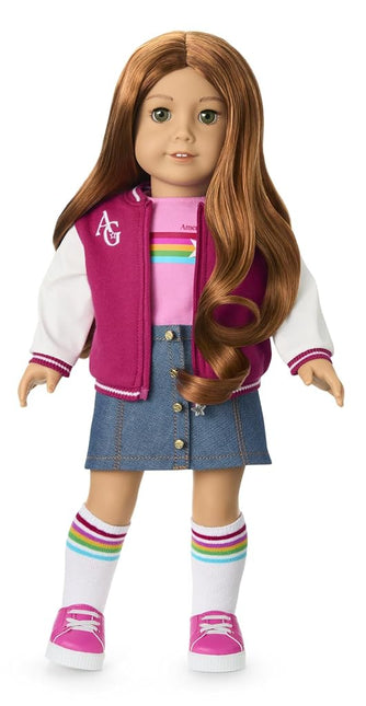 American Girl, Truly Me 18-inch Doll #103 with Green Eyes, Wavy Red Hair, Light-to-Medium Skin, for Ages 6+