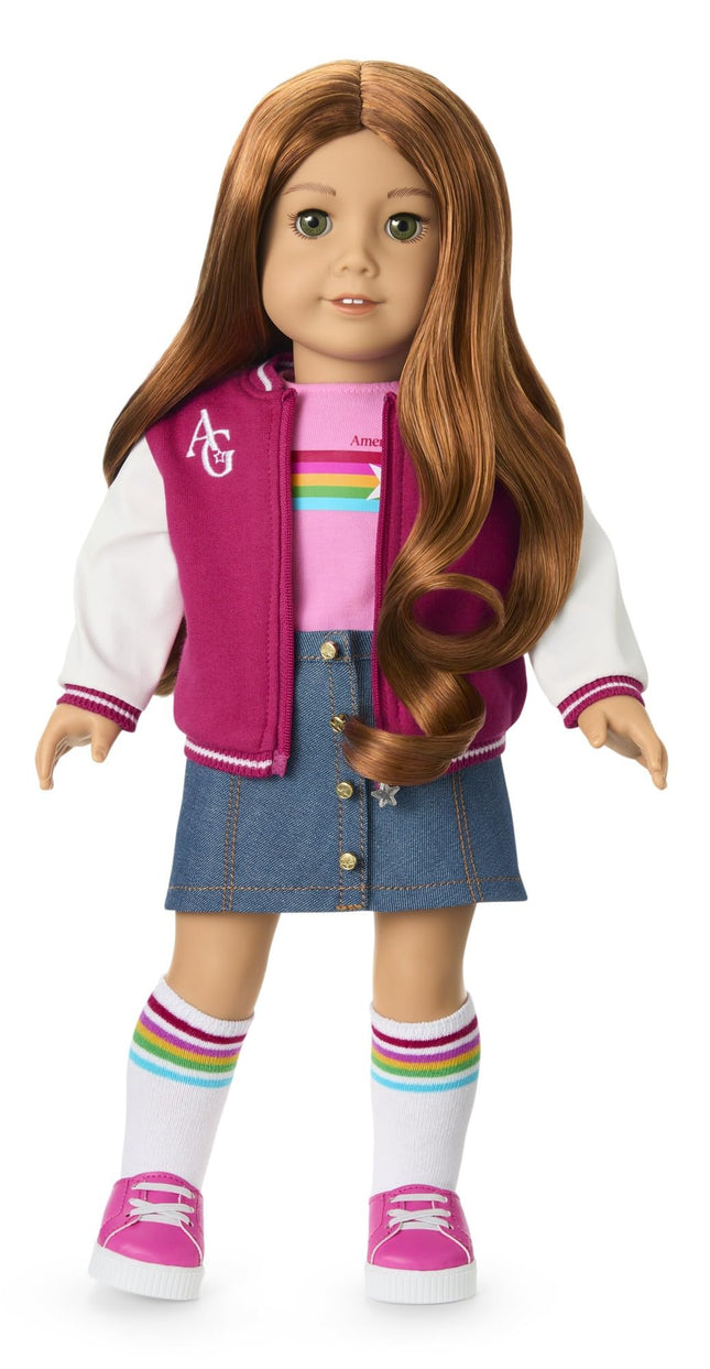 American Girl, Truly Me 18-inch Doll #103 with Green Eyes, Wavy Red Hair, Light-to-Medium Skin, for Ages 6+