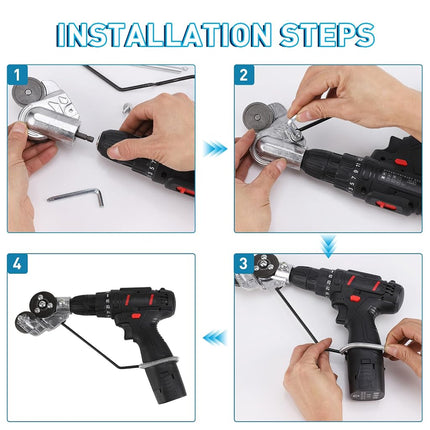 dirnatel Upgraded Electric Drill Plate Cutter Attachment/Adapter