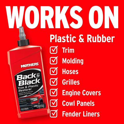 Mothers Naturally Black Trim & Plastic Restorer - 355ml