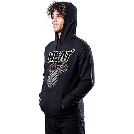 Ultra Game NBA Men's Fleece Hoodie Pullover Sweatshirt Primo Metallic