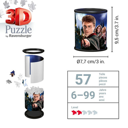 Ravensburger 3D Puzzle 11154 - Utensilo Harry Potter - 54 Pieces - Pen Holder for Harry Potter Fans from 6 Years, Desk Organiser for Children