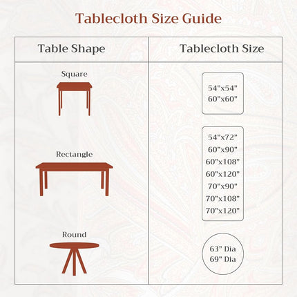 Maison d' Hermine Table Cloth Round Table Reusable 100% Cotton 63" Diameter