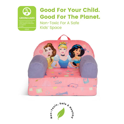 Delta Children - Disney Princess Fauteuil Enfant Dépliable Cozee Buddy, Rose