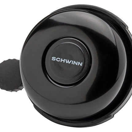 Schwinn Classic Black Bike Bell, Bicycle Accessories, Kids and Adult Bikes, Easy Installation, Loud Ringing Sound