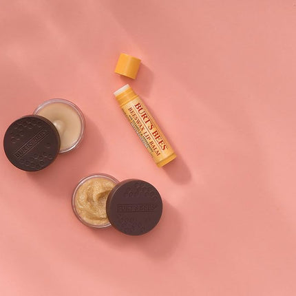 Burts Bees Conditioning Lip Scrub for Women 0.25 oz Scrub, Yellow, Brown