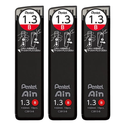 Pentel Ain AMZ-XC2813B3P Mechanical Lead, 0.05 inc