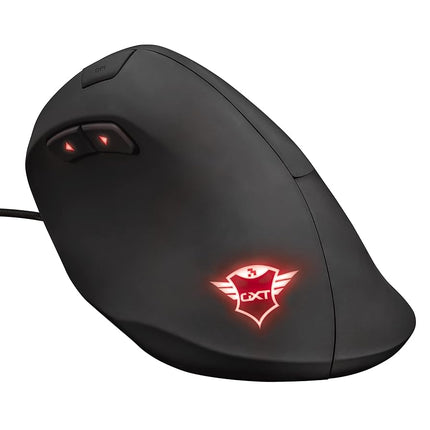 GXTrust Rexx Vertical Ergonomic Gaming Mouse, 250-10,000 DPI, Black