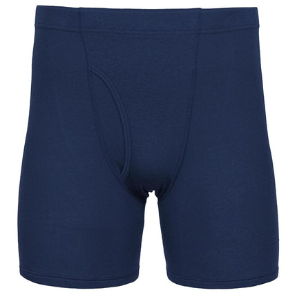 Gildan Men's Underwear Covered Waistband Boxer Briefs, Multipack, Navy/Metro Blue/Cardinal Red (5-pack), L