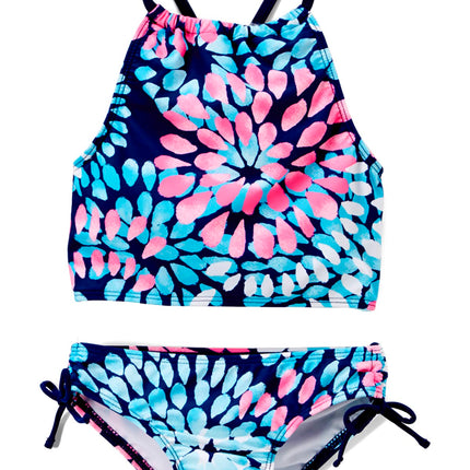 Kanu Surf Girls' Big Daisy Halter Tankini Beach Sp